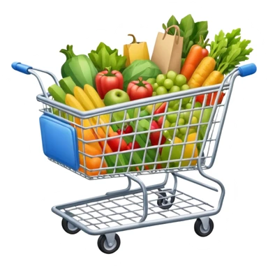Supermarket cart

 sticker