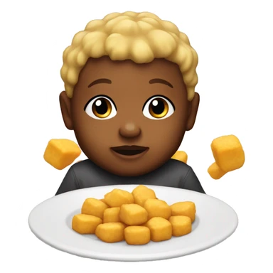 Baby with extra saucy nuggets sticker