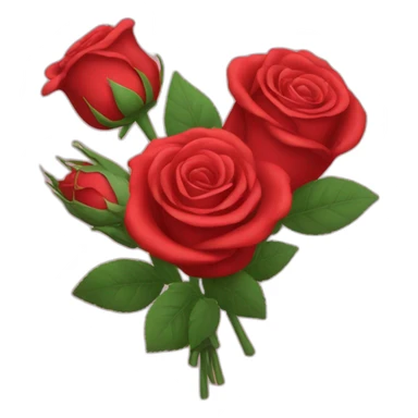 Bouquet de rose rouge sticker