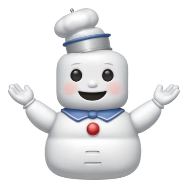 Stay puff marshmallow man sticker