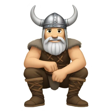 Norsk vikings touching his toes sticker