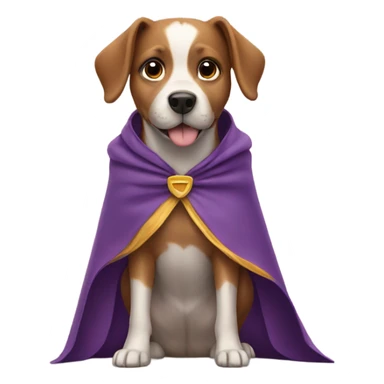 Dog with cape sticker