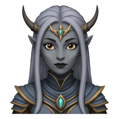 ESO female daedra, gray skin sticker