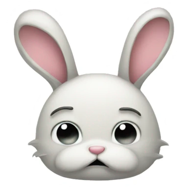 sad bunny sticker