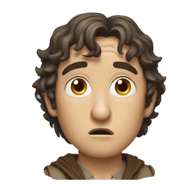 frodo worried sticker