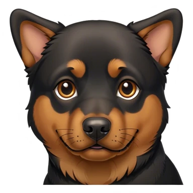 Rottweiler/German Shepard mix. sticker