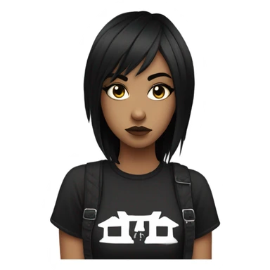 A emo girl sticker