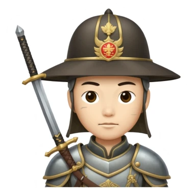 chinese hat soldier sticker