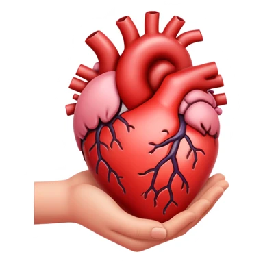 The heart of your hands sticker