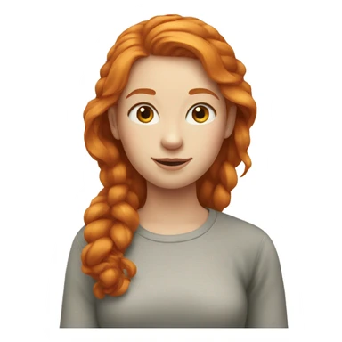 Ginger beautiful girl sticker