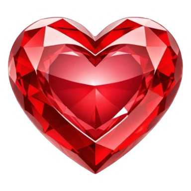 heart with a crystal border sticker