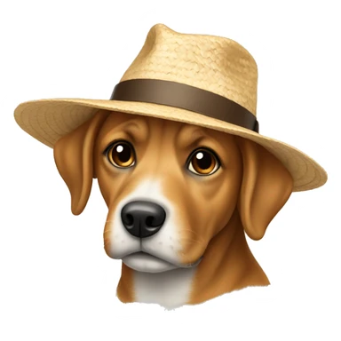 Chien avec chapeau  sticker