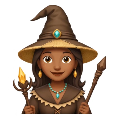 Bruja en escoba sticker