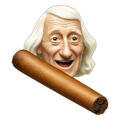 Sir Jimmy Savile's cigar sticker