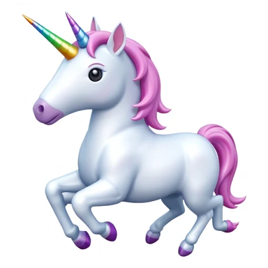 A 3d unicorn 🦄 on a plane ✈️  sticker