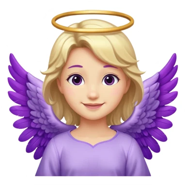 love cupid purple cute no human, an angel sticker