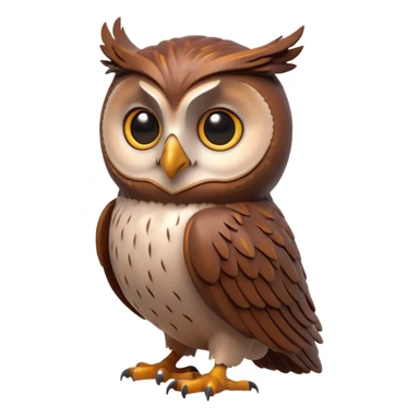 “3D emoji of a magical [🦉], Harry Potter style, Hogwarts magic, fantasy atmosphere, soft glow, cinematic lighting, high detail” sticker