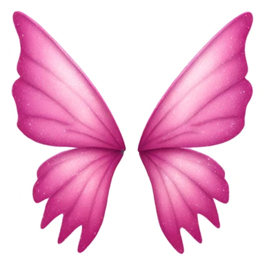 Pink sparkly fairy wings  sticker