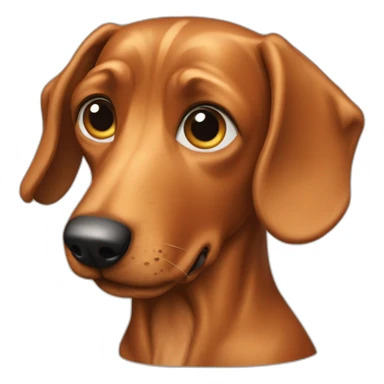 Teckel à poile long sticker