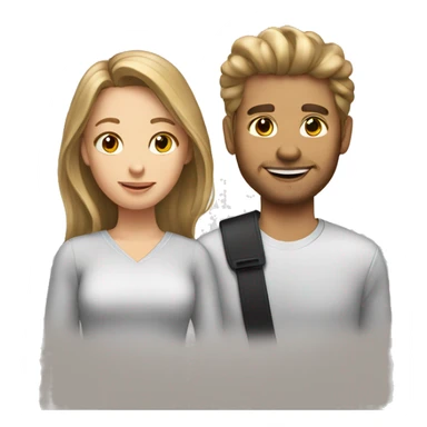 Two girls with bronde hair and one guy – Colleagues sticker