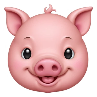 winking pig sticker