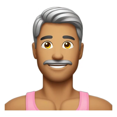 Men wearing bra sticker