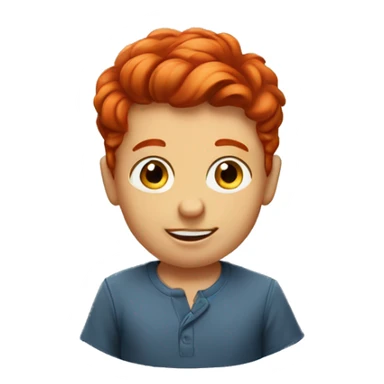 Two red head little boys sticker