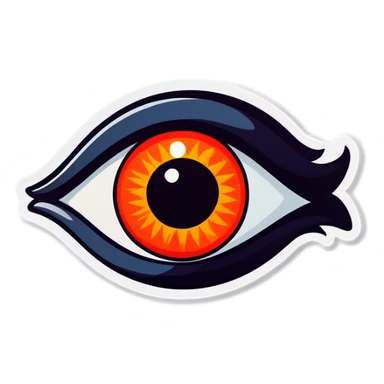 Eye twitching sticker