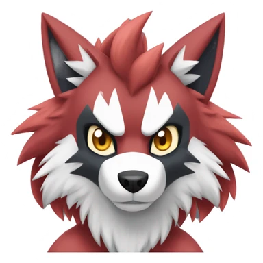  Incineroar Zoroark Lycanroc Fakemon sticker
