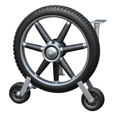 pneumatic wheel with landing gear sticker