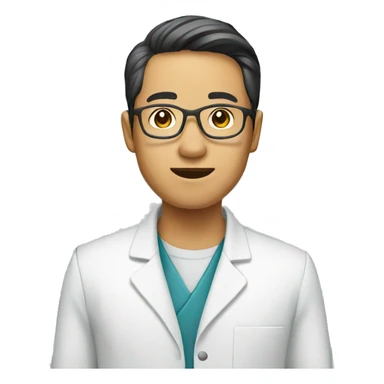 Asian pharmacist sticker