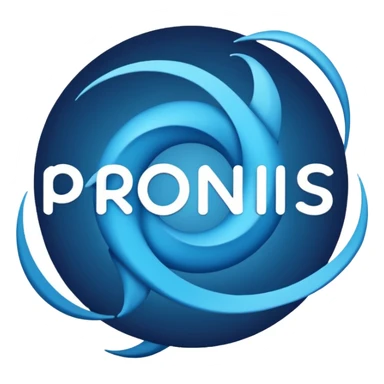 1. brand name is pronis.
2. it means source of creation.
3. I want simple logo sticker