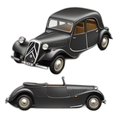 Citroen traction sticker