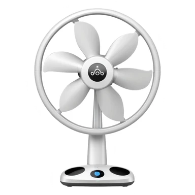 white home fan sticker