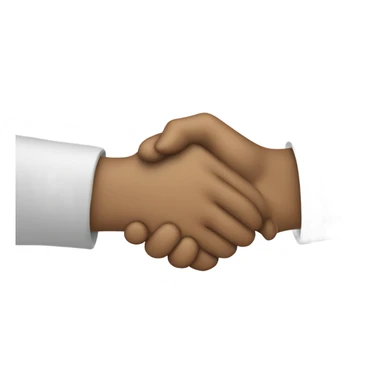 shaking hands helping hand sticker