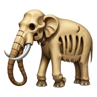skeleton of a mammoth sticker