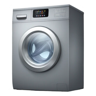Grey washing machine sticker