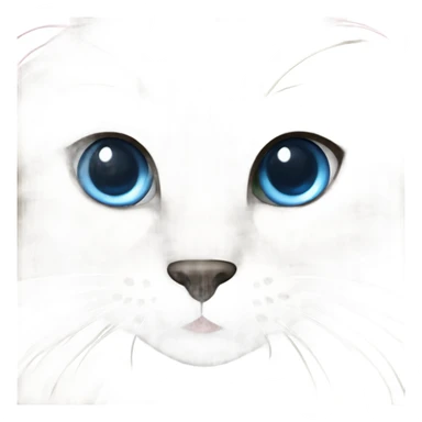 Rag doll cat seal point blue eye sticker