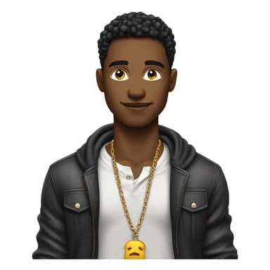 A cool attitude young man with rich cloths , iphone , iwatch sticker