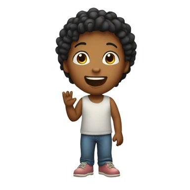 child singing sticker