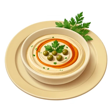 hummus plate sticker