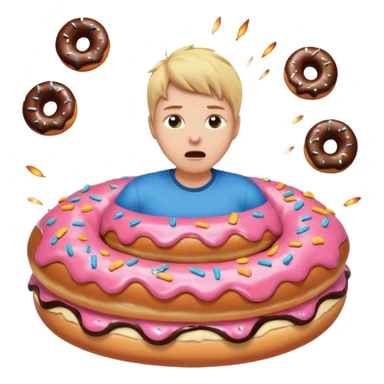 white person exploding doughnuts cats fart death sticker