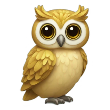 Hibou fleur sticker