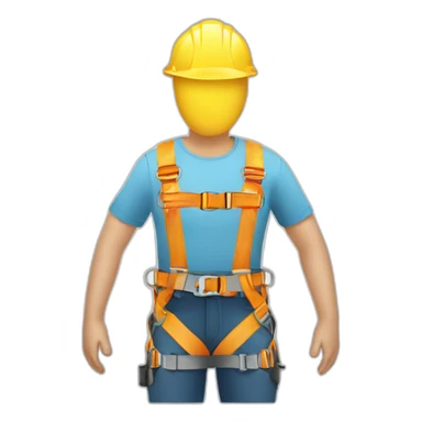 safety harness sticker
