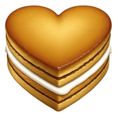 Alfajor en forma de corazon sticker