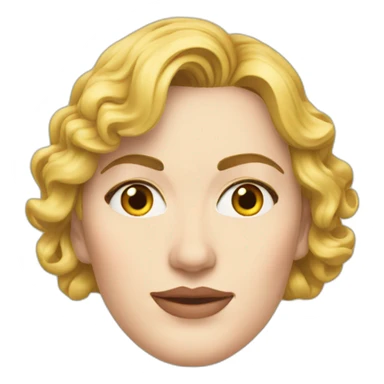 kate winslet head only no neck sticker
