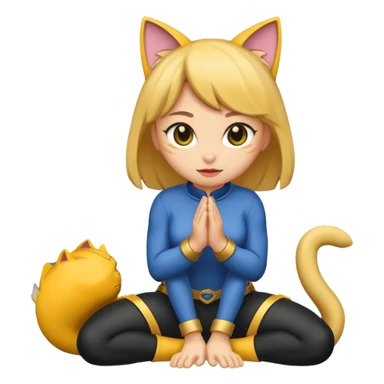 Catgirl kneeling  sticker