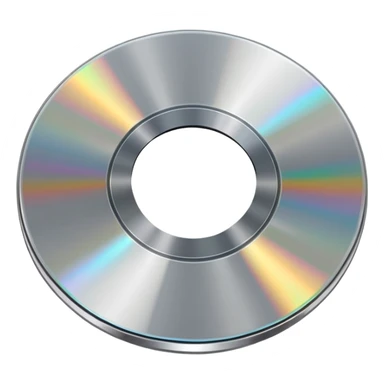 compact disc, viewed from an angle sticker