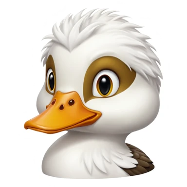 Jenny Quackles Duck White sticker