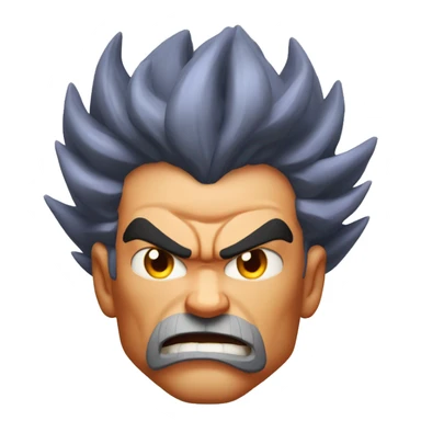 Massive muscle with an Intensely fierce super saiyan flames  sticker